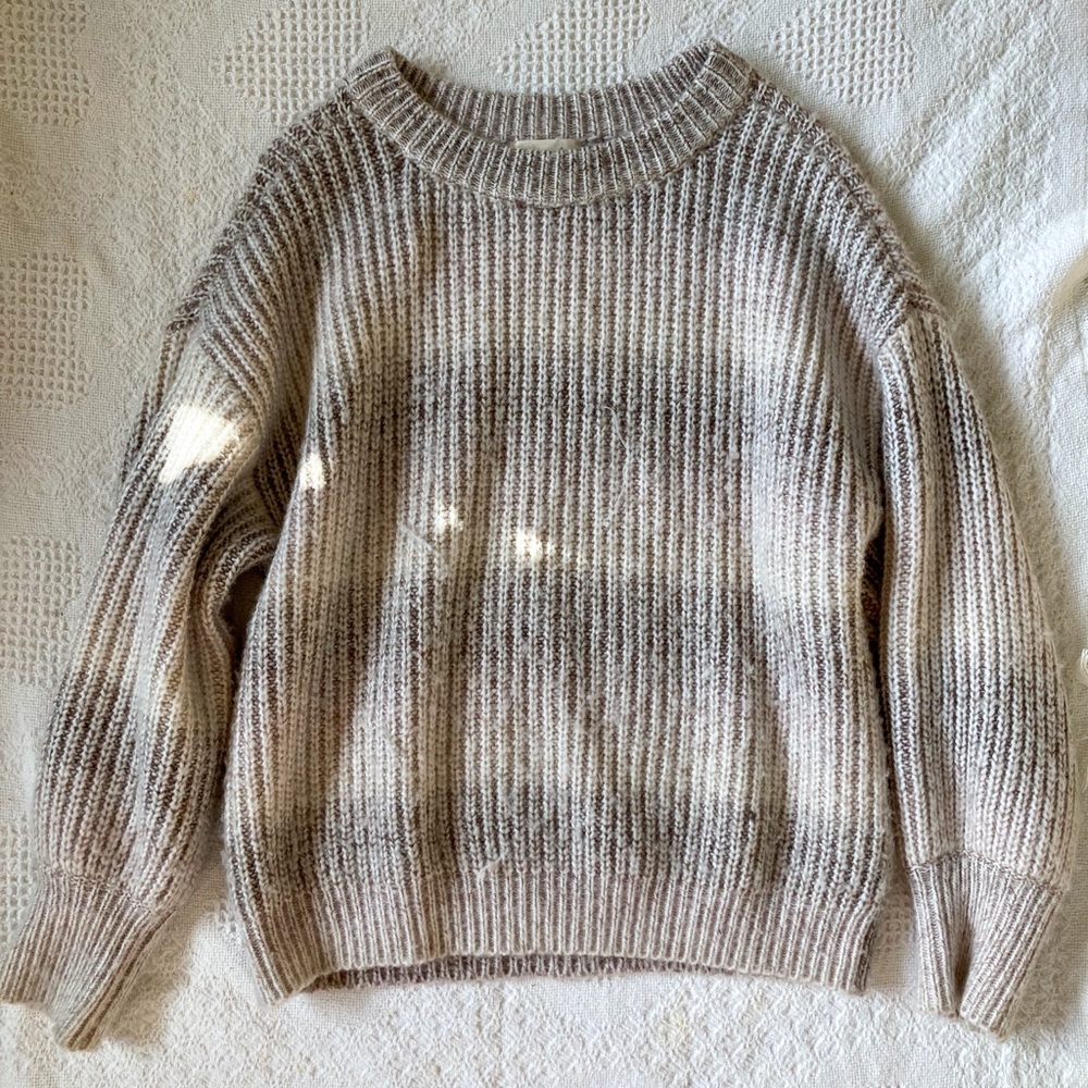 Cozy Beige Yarn Sweater